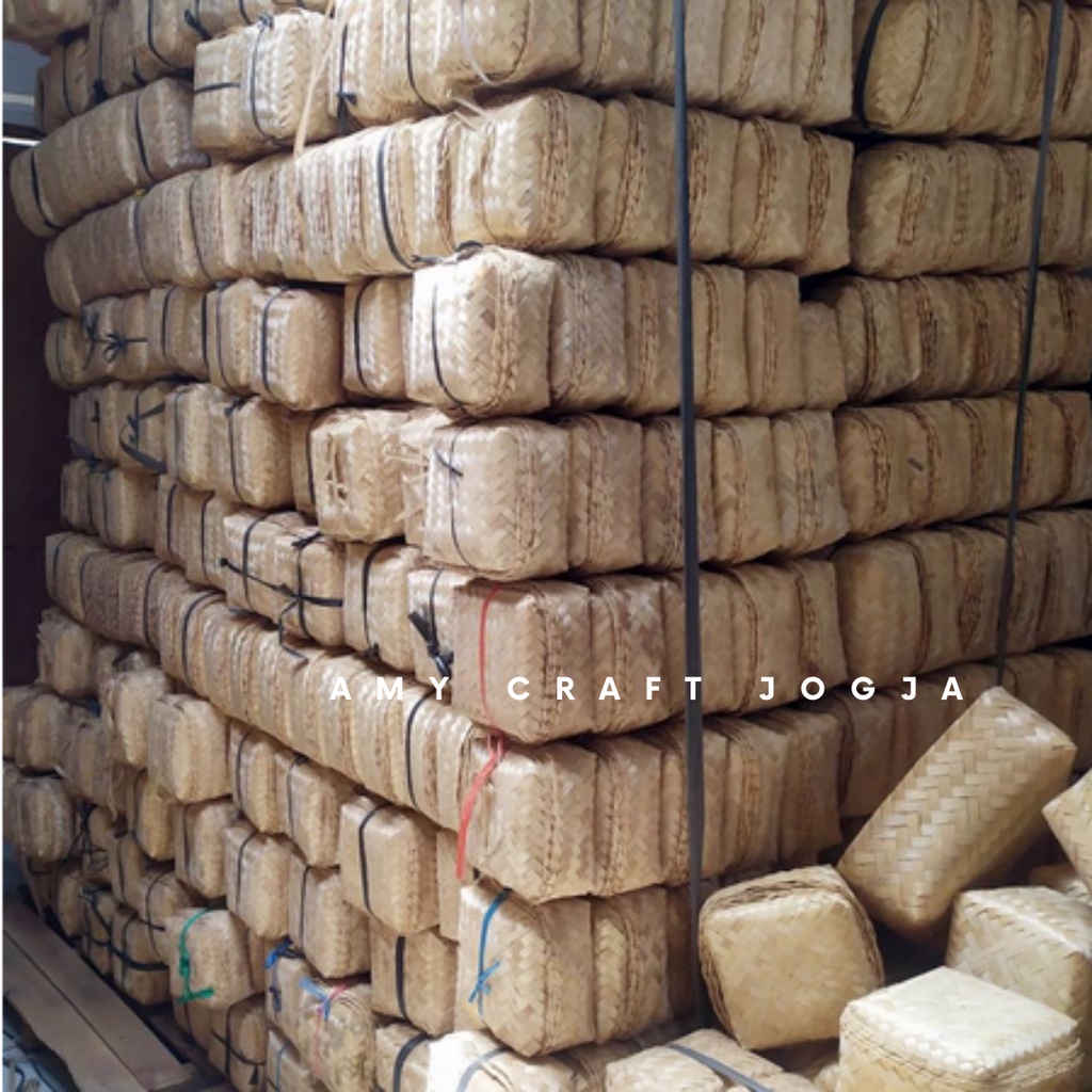 Besek Walet 25 x 25 x 8 cm/Harga Perbiji/Besek Walet Murah/Besek Satuan/Besek BIJIAN/Besek Unik/Bese