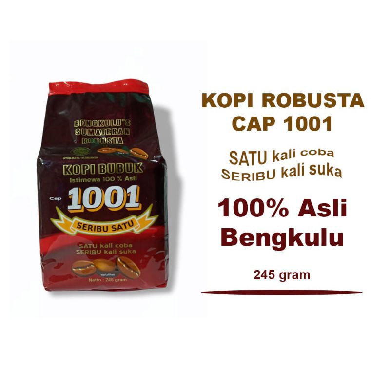 

Kopi Robusta 1001 Kopi Seribu Satu 100% Asli Bengkulu