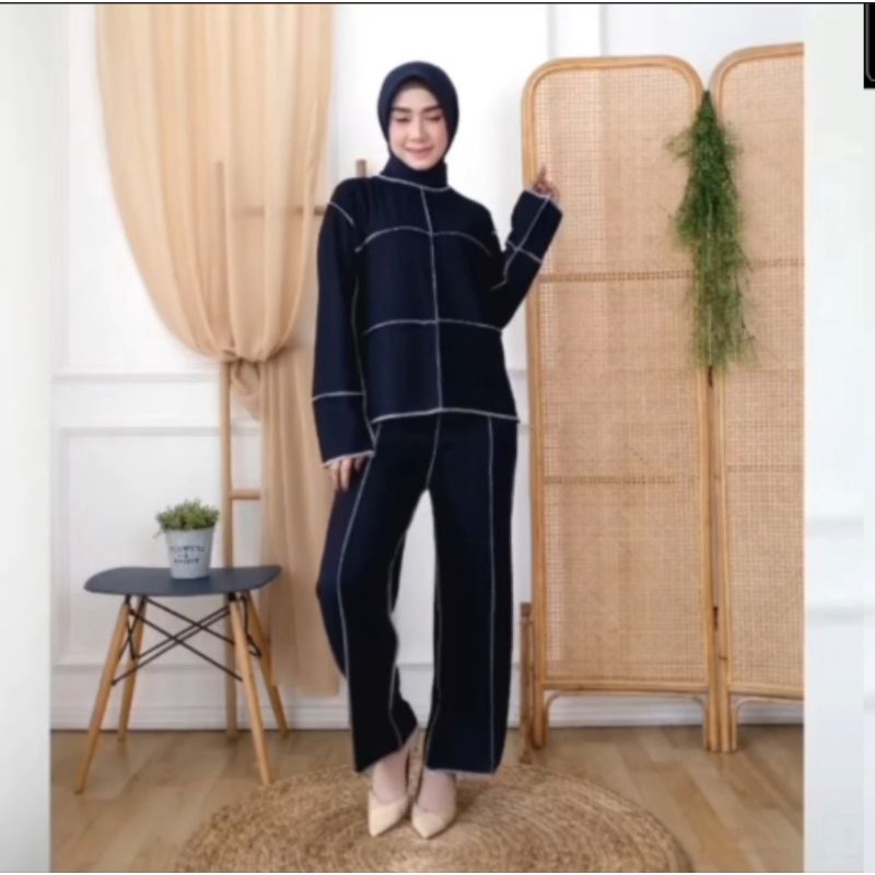 Baju Viral Setelan Celana - Baju Kebalik