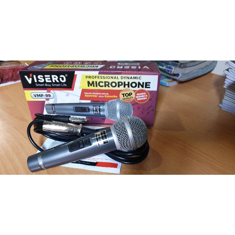 Mic Karaoke Visero Michrophone Dynamic Karaoke Vmp99