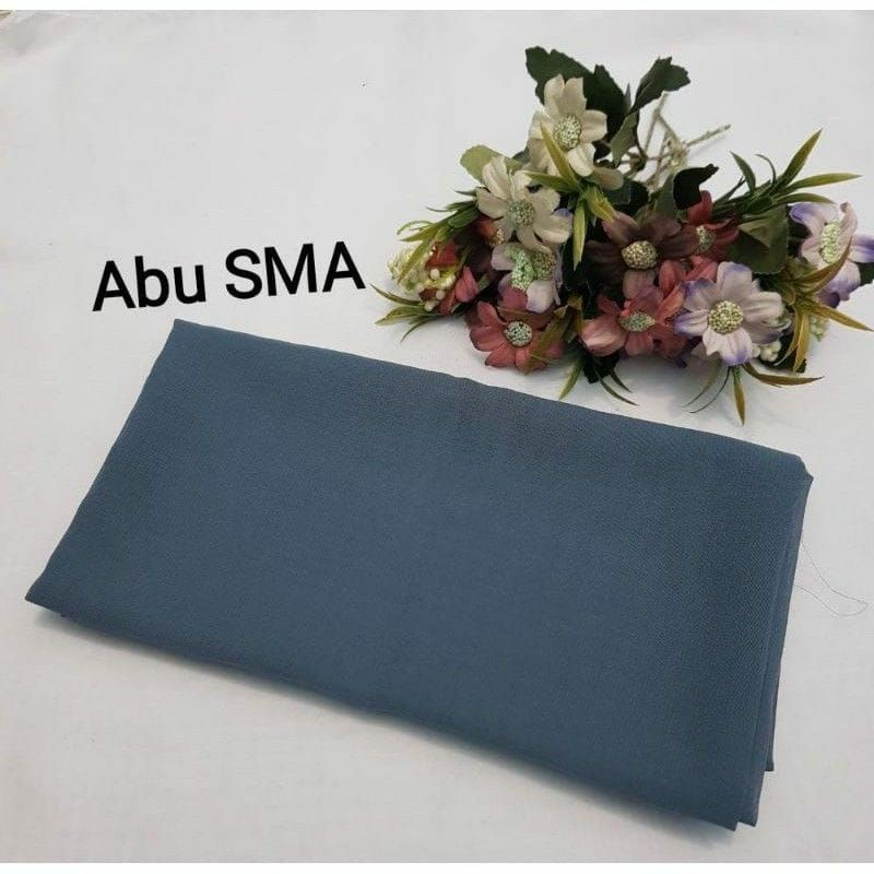 hijab BELLA SQUARE Pollycotton premium-Abu SMA