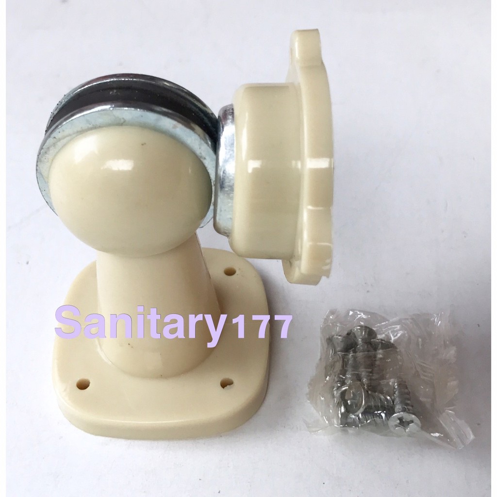 doorstop Plastik IVORY- door stop pvc penahan pintu magnet pintu door stopper ganjalan door putih gading /P7