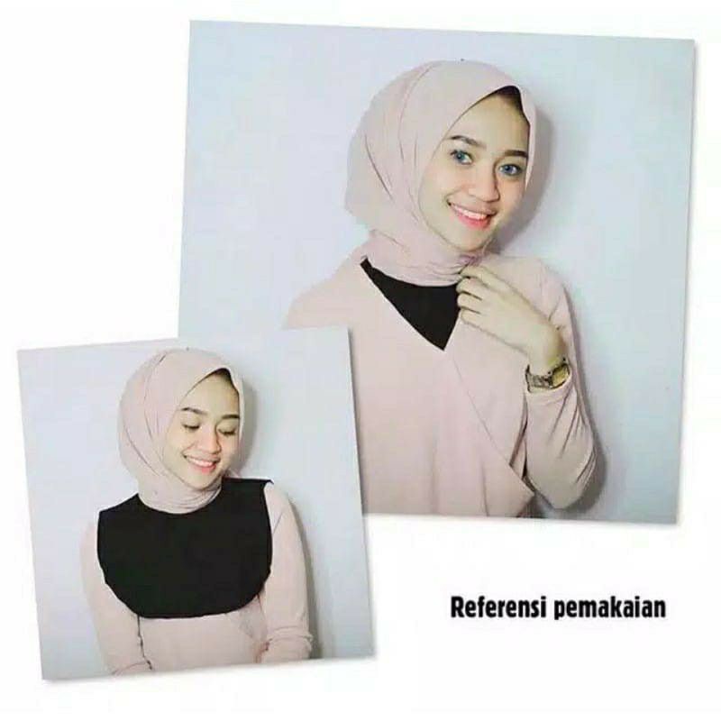 (GRAB) Manset Leher Wanita New Best seller Daleman baju leher vayaon hijab