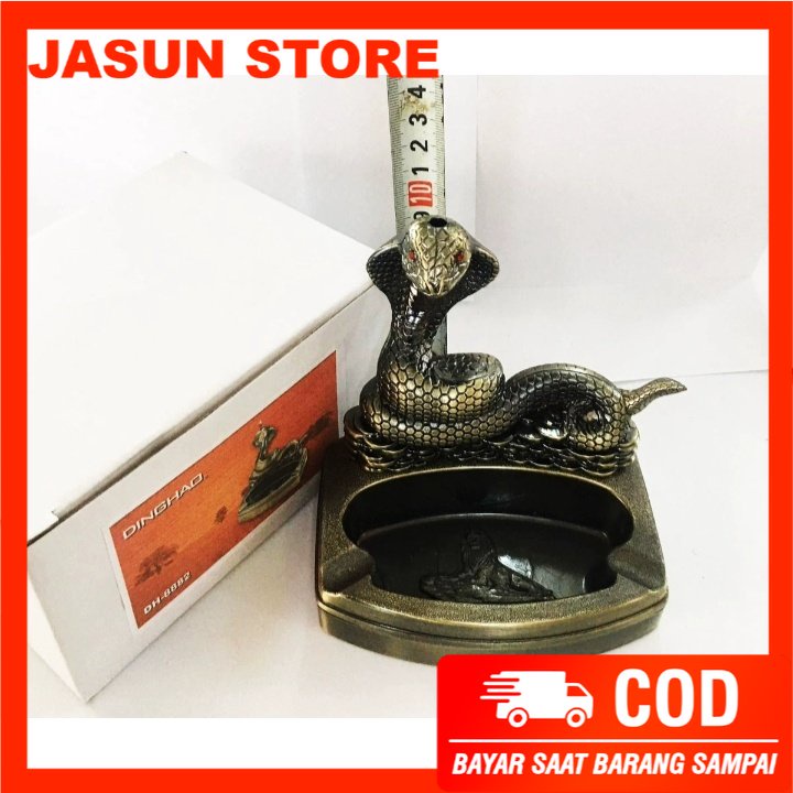 BISA COD! Asbak Plus Korek Api Mancis model COBRA Ashtray Lighter Hadiah Unik