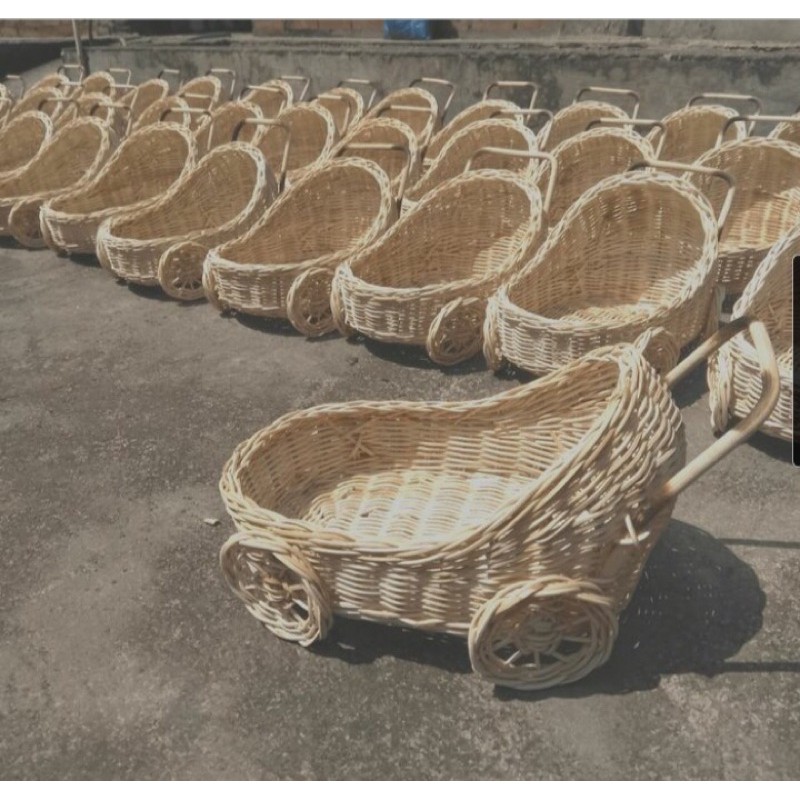 Keranjang Kereta Bayi Rotan