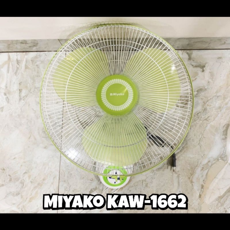 KIPAS ANGIN MIYAKO KAW-1662 (16INCH) kipas miyako wall pan kipas angin dinding kipas gantung