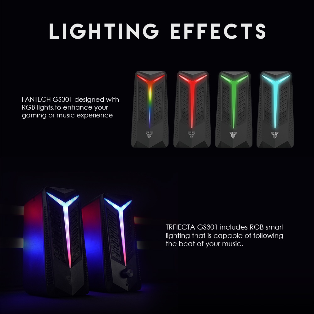 Fantech GS301 Trifecta RGB Dual Connection Gaming Speaker