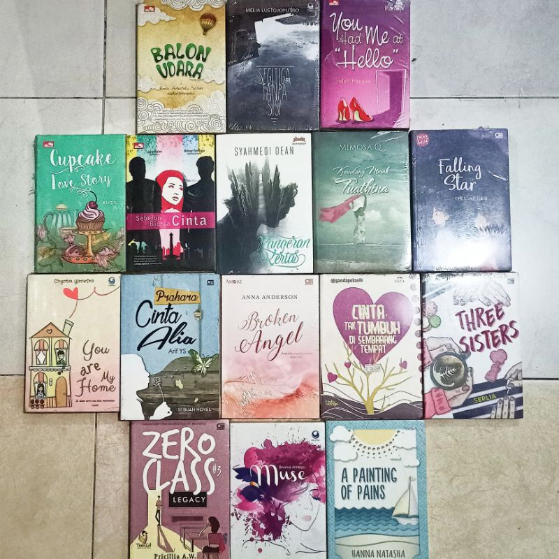 OBRAL BUKU NOVEL / BUKU FIKSI / NOVEL REMAJA / NOVEL ROMANSA #6C/D #14B-1