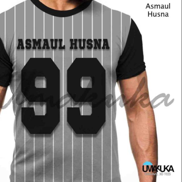 Asmaul Husna/Umakuka 3d Full print/grosir kaos/kaos murah/keren/kaos distro/kaos islam