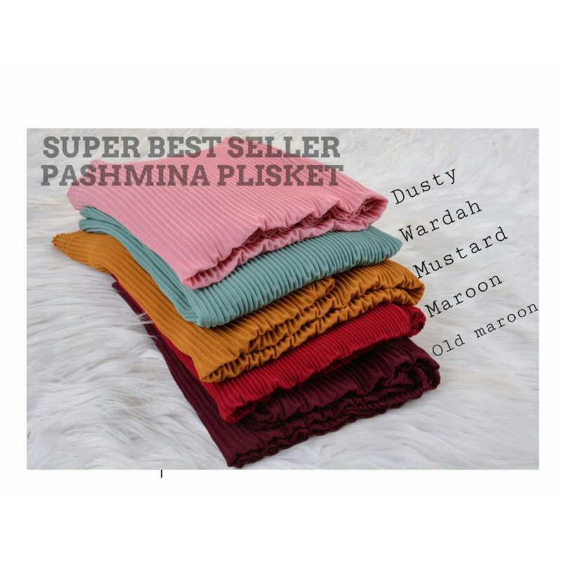 Hijab plisket/kerudung plisket