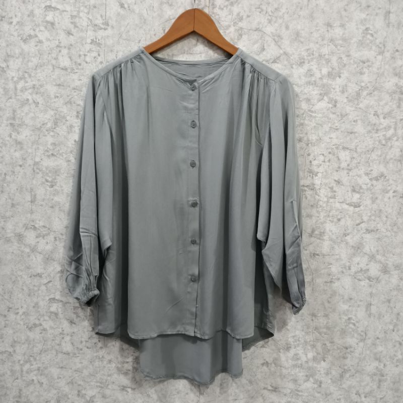 ATASAN BLOUSE OVERSIZE WANITA / BLOUSE RAYON TWILL