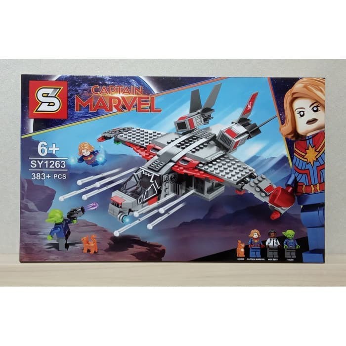 JK -  Lego SY 1263 Captain Marvel and The Skrull Attack SY1263 Brick Mainan