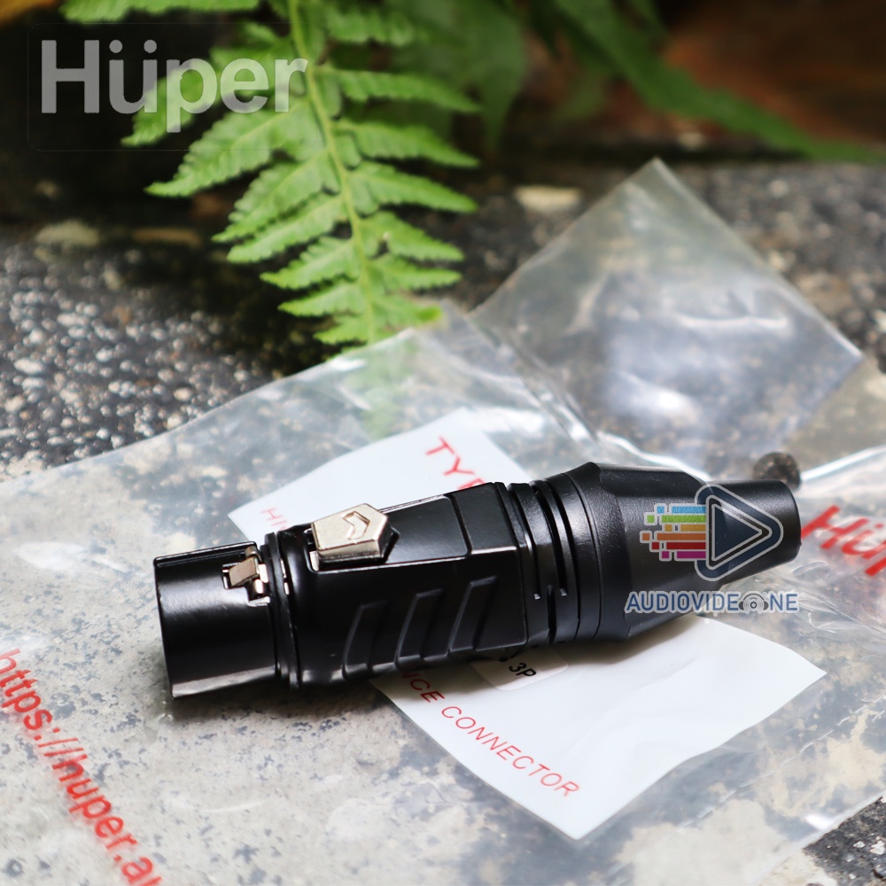 Jack XLR HUPER Cewek HUA806/B 3 Pin Jek Canon Female Jeck Microphone Jack Mixer Original