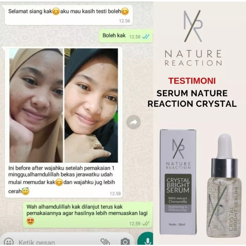 SALE SERUM NR CRYSTAL NATURE REACTION 100% ORIGINAL KEMASAN BARU