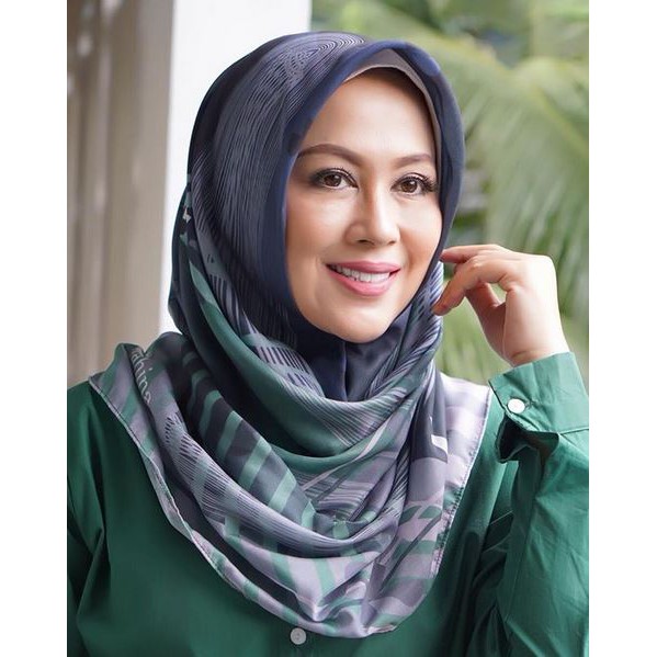 Milica Voal Printed Scarf / Jilbab Square Voile Printing from Rahina