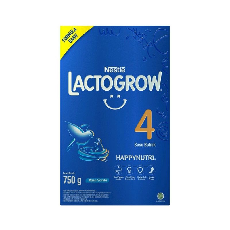 Lactogrow 4 Madu/Vanila (350gr/750gr)