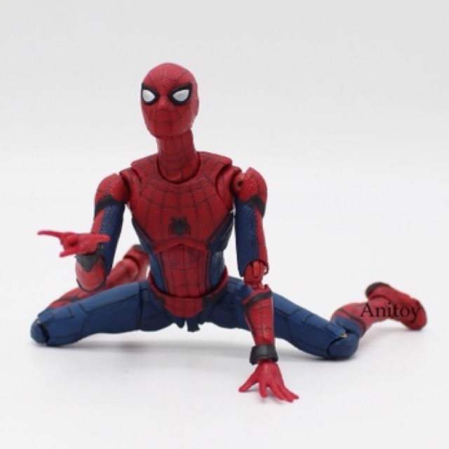 Mainan Anak Spiderman Homecoming Action Figure 14 Cm With Box - the amazing spider man roblox serie part 4 black suit