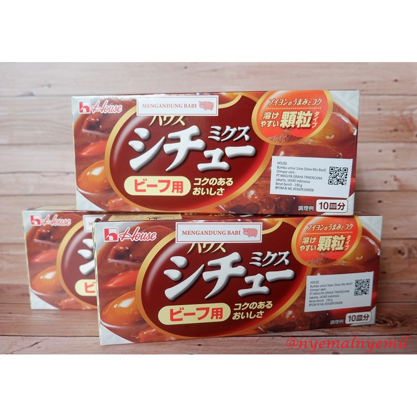 

House Beef Stew Mix 190 gr-Bumbu Stew Beef Ala Jepang