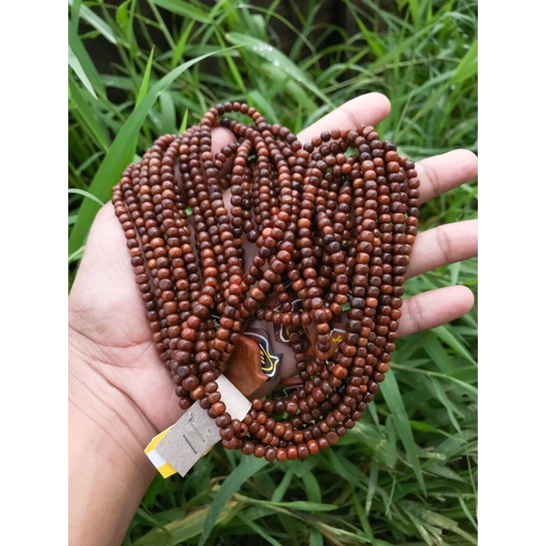 Kalung Tasbih kayu kaukah kokka terompah