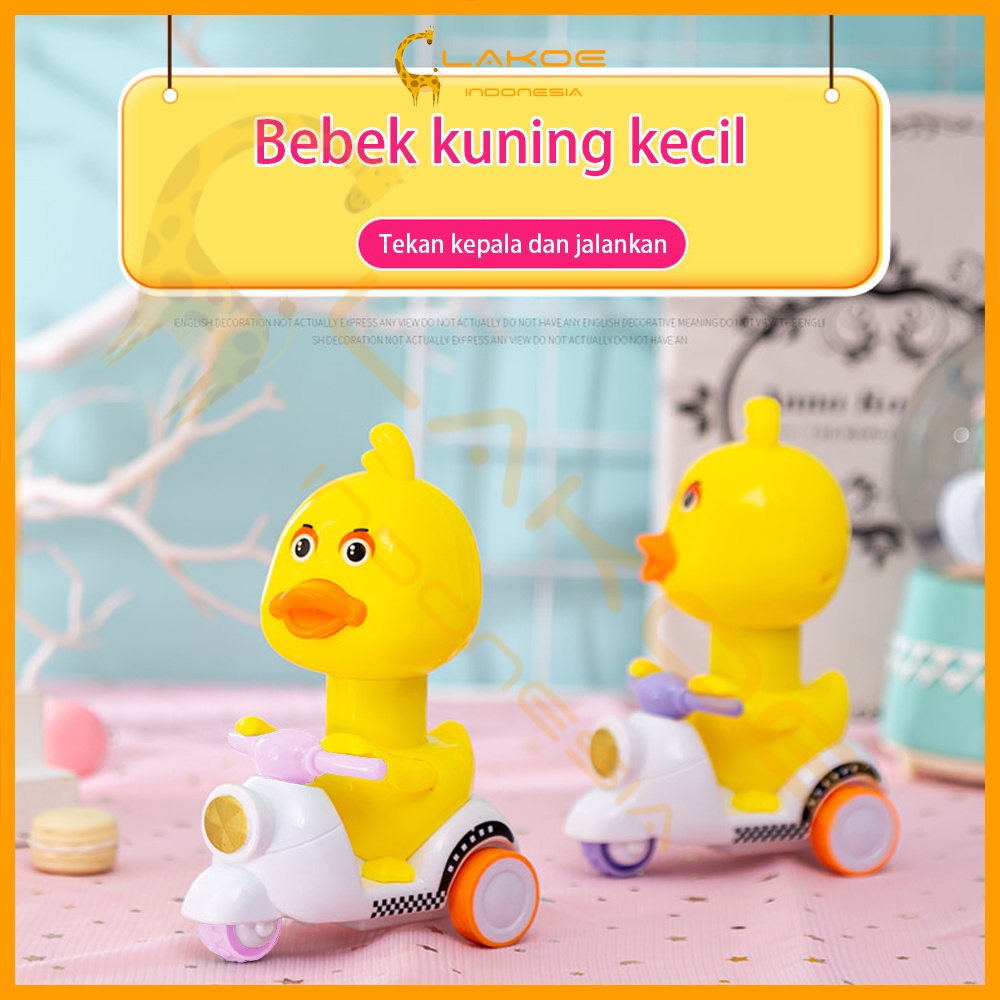 Lakoe Mainan Bebek Motor anak Bayi mainan Mobil motor Anak Tidak Perlu Baterai