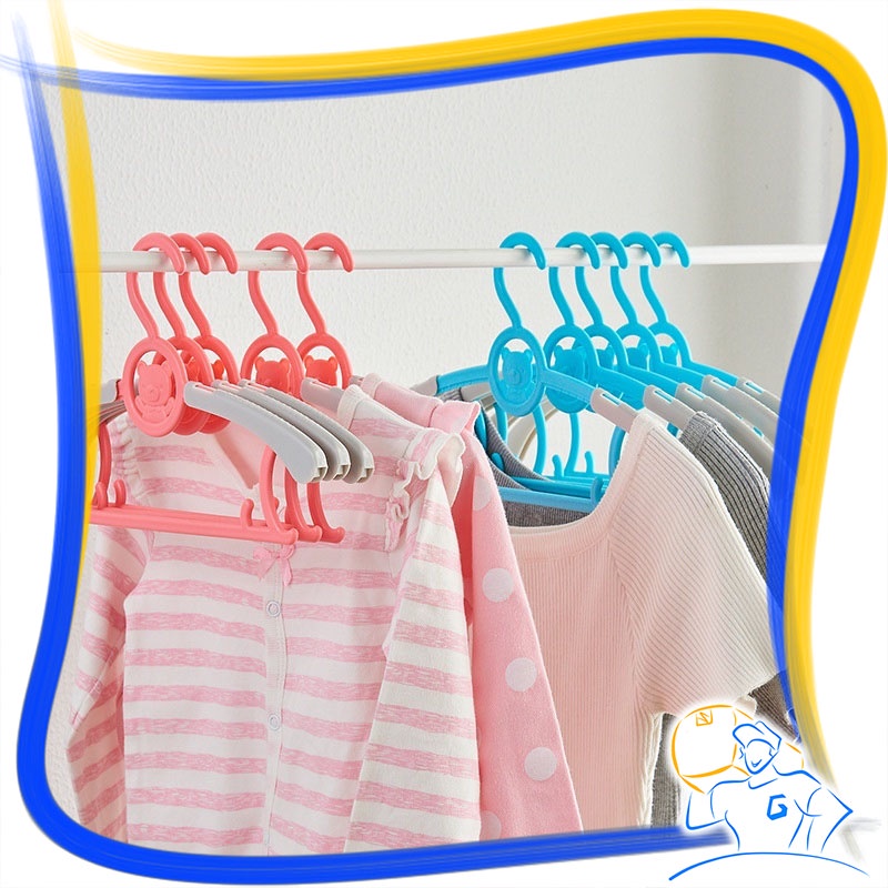 Hanger Setelan Anak Bayi Gantungan Baju Baby Display Motif Beruang