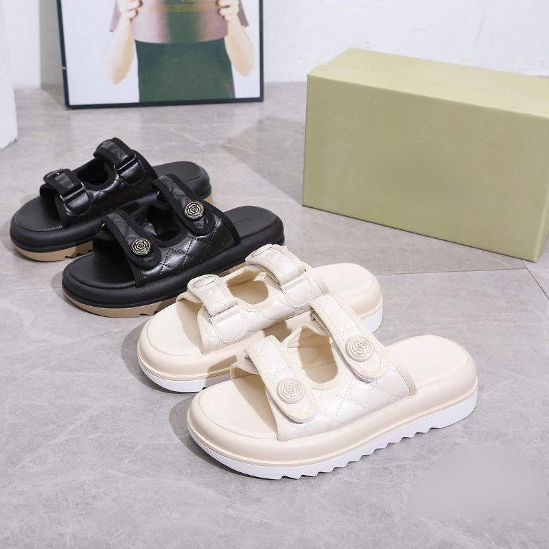 RYX - Fluffy Cassie Sandal Slip-On Wanita Fashion Casual / Jalan Jalan - Ori Import