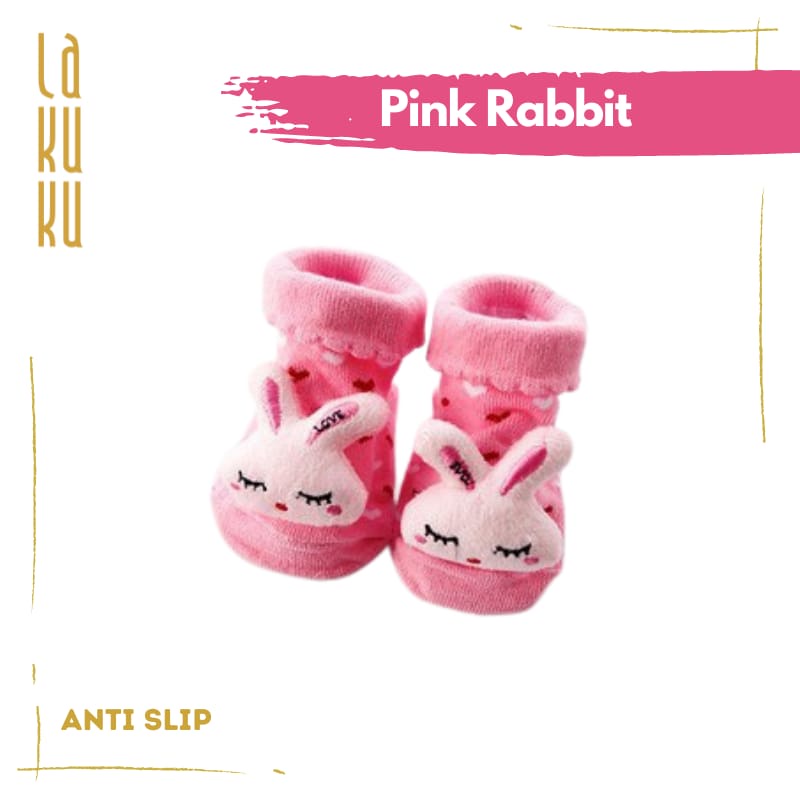 Lakuku - Kaos kaki Bayi 3D Prewalker 0-1 th Lembut Baby Socks