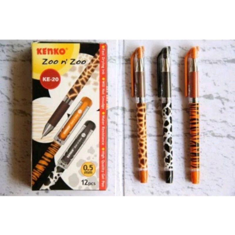 

Pulpen / Pen / Pena Gel Kenko KE-200 Zoo n' Zoo Ecer (2pcs)