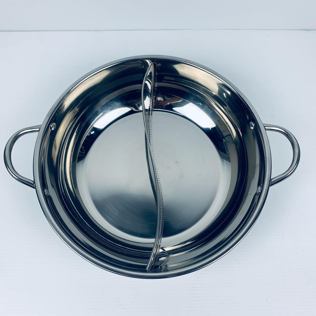 SHABU-SHABU HOT POT WONDERFUL SEKAT BAGI 2 ( 32CM ) STAINLESS