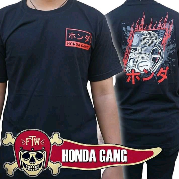 KAOS HONDA GANG KAOS PITUNG KAOS HONDA KAOS MOTOR KLASIK MOTOR ANTIK KAOS HONDA RACING