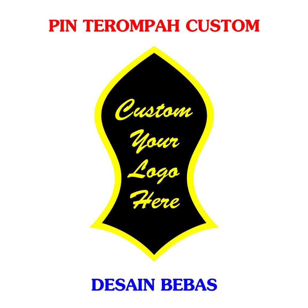 [Custom] Pin Bross Terompah Resin Custom Desain Bebas 3.5cm