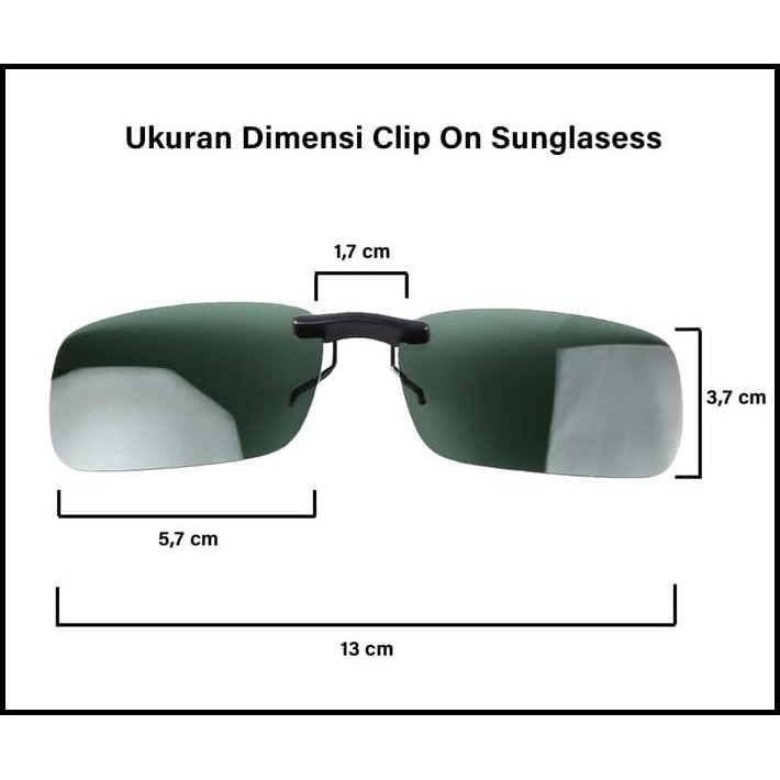 CLIP ON KACAMATA POLARIZED BERKUALITAS TINGGI