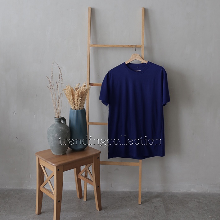 KAOS POLOS Soft Cotton Combed 30s Tangan Pendek-NAVY