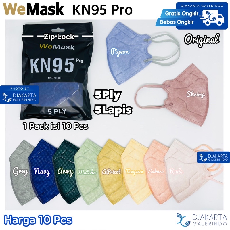 Masker WeMaze KN95 PRO 5Ply isi 10Pcs