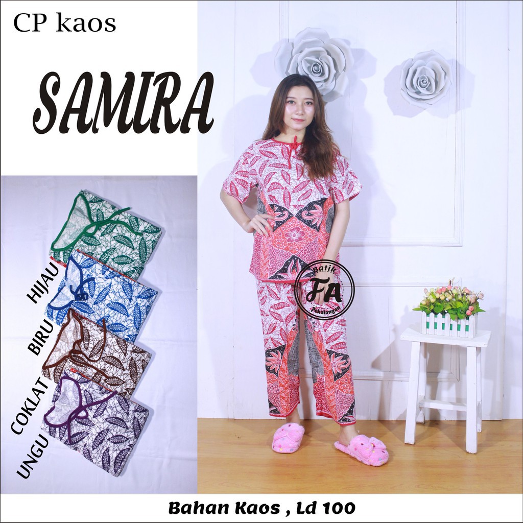 Cp kaos samira grosir baju tidur piyama murah wanita babydoll kekinian setelan kulot batik bali