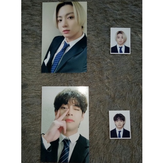 [BACA DESC] BTS 8TH ARMY KIT MEMBERSHIP TAEHYUNG V JUNGKOOK PHOTOCARD PC ID PHOTO