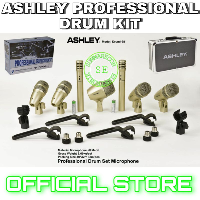 mic drum orginal ashley drum168 microphone drum