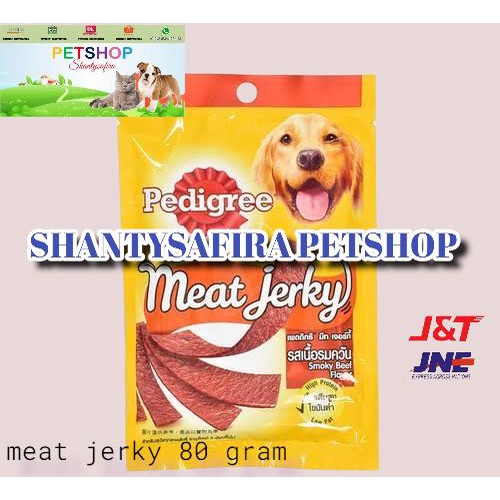 SNACK ANJING PEDIGREE MEAT JERKY STRIP 80 GRAM