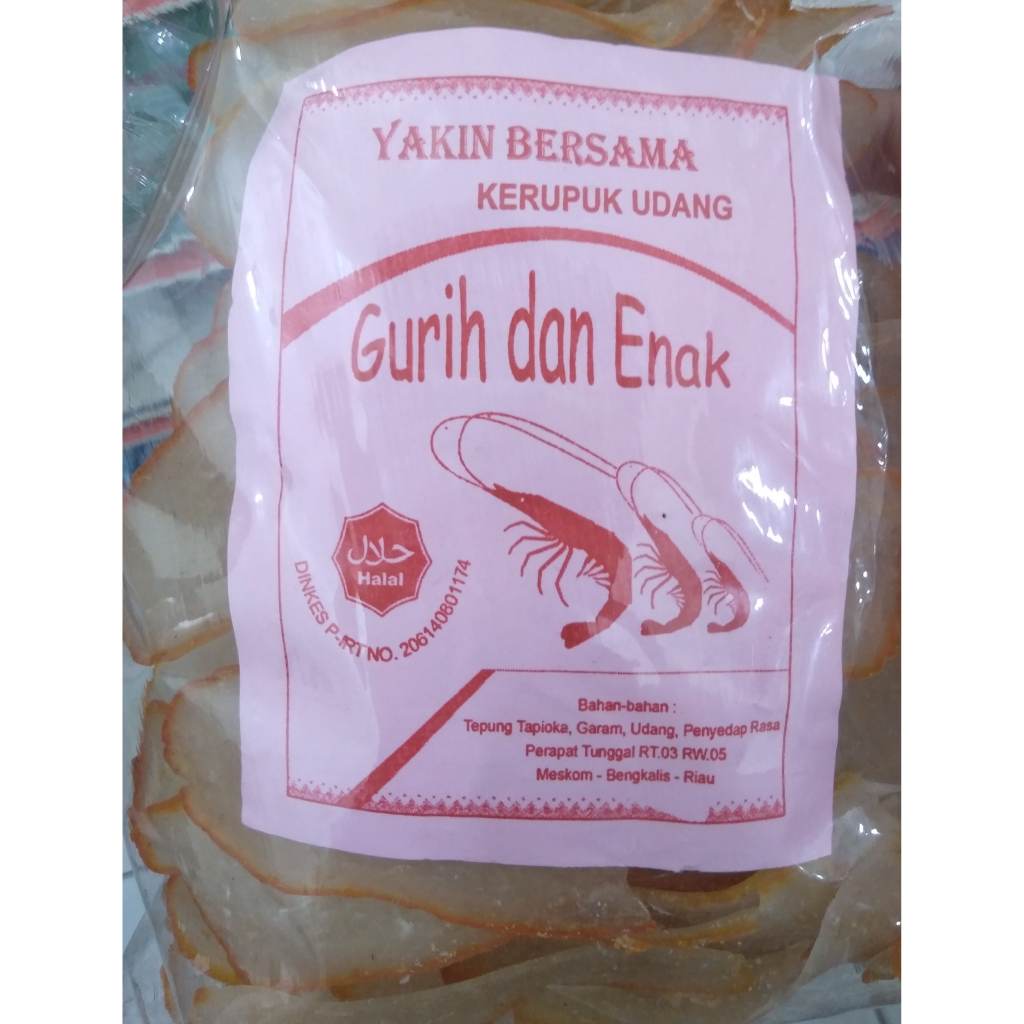 

KERUPUK UDANG MENTAH YAKIN BERSAMA KERUPUK UDANG KHAS RIAU CEMILAN CAMILAN RINGAN NGEMIL KERIPIK