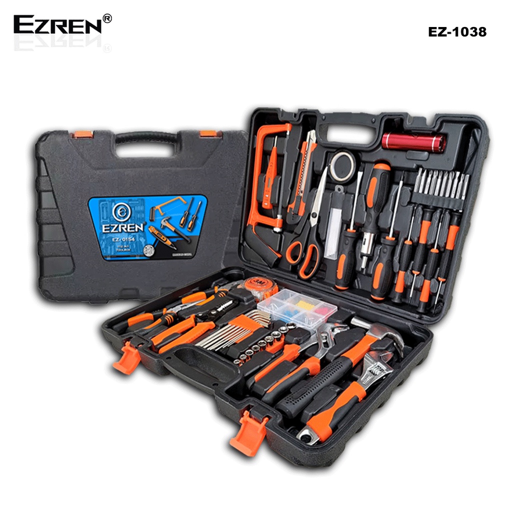 Ezren EZ-0154 Toolset Lengkap 112 in 1 Toolkit Toolbox Kit Home DIY