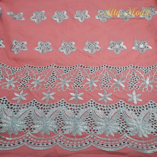 

Alta Moda Katun Bordir Motif Bunga Bintang Pink (1M)
