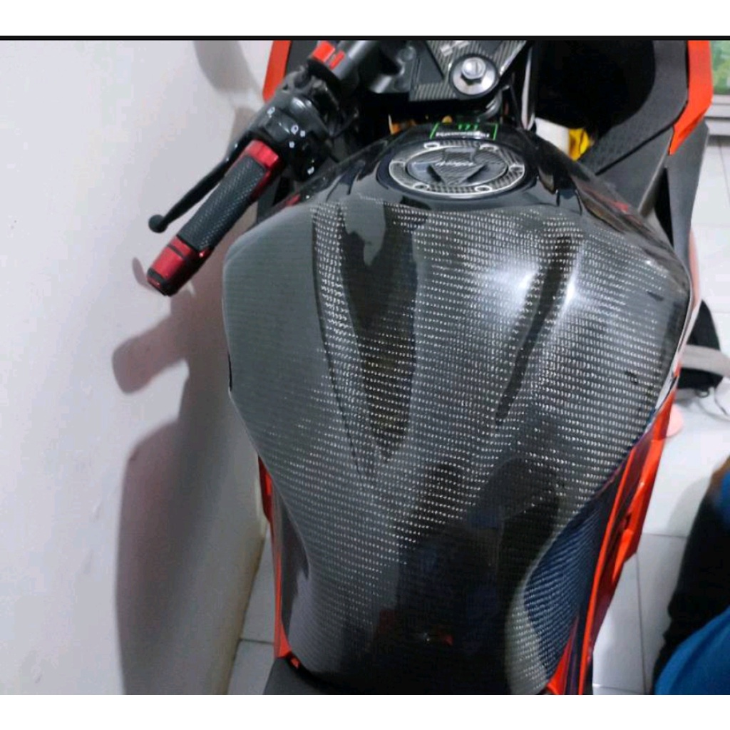 Cover Tangki Ninja 250 fi Old Carbon Cover Tutup tangki Ninja fi Old