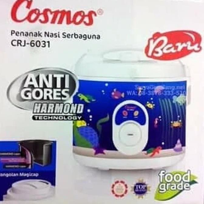Cosmos Magic Com Rice Cooker Harmond 1.8 Lt Crj-6031 Crj6031 Crj 6031