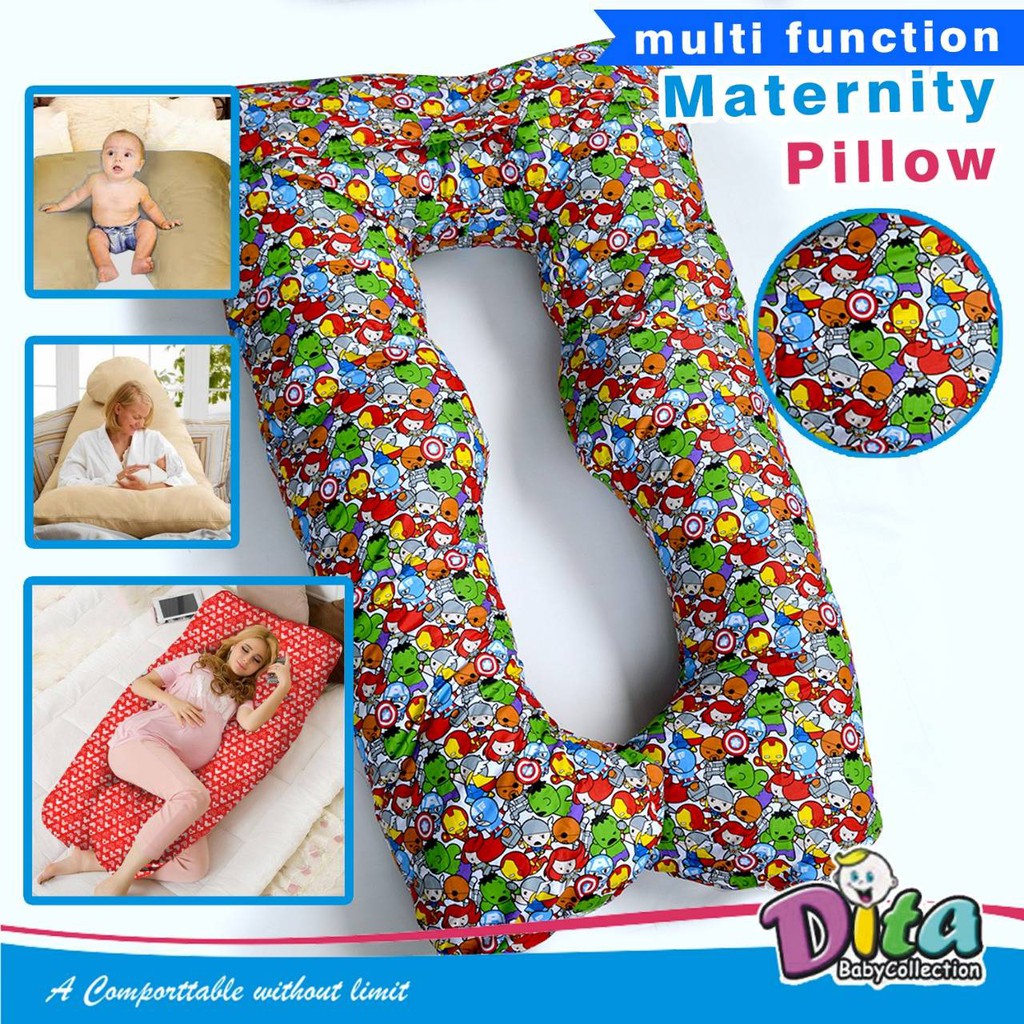 Bantal Hamil Multifungsi Dita (Multifunction Maternity Pillow) bantal ibu hamis bantal menyusui