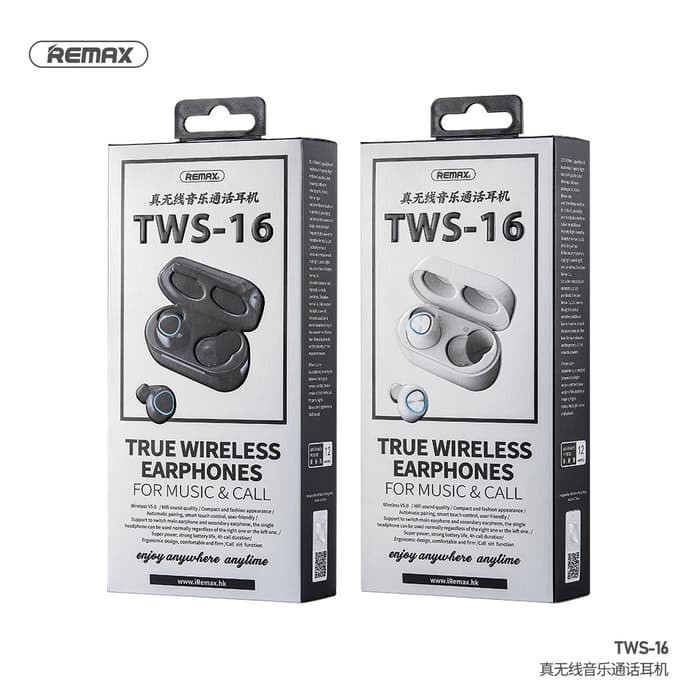 Remax TWS-16 True Wireless Stereo Earbuds For Music And Call