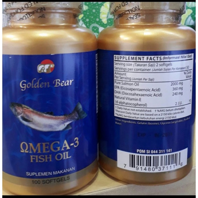 GOLDEN BEAR OMEGA-3 FISH OIL SALMON