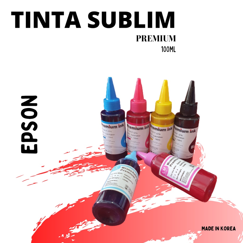 Tinta Sublim Sublime Epson Premium 1 set 6 warna