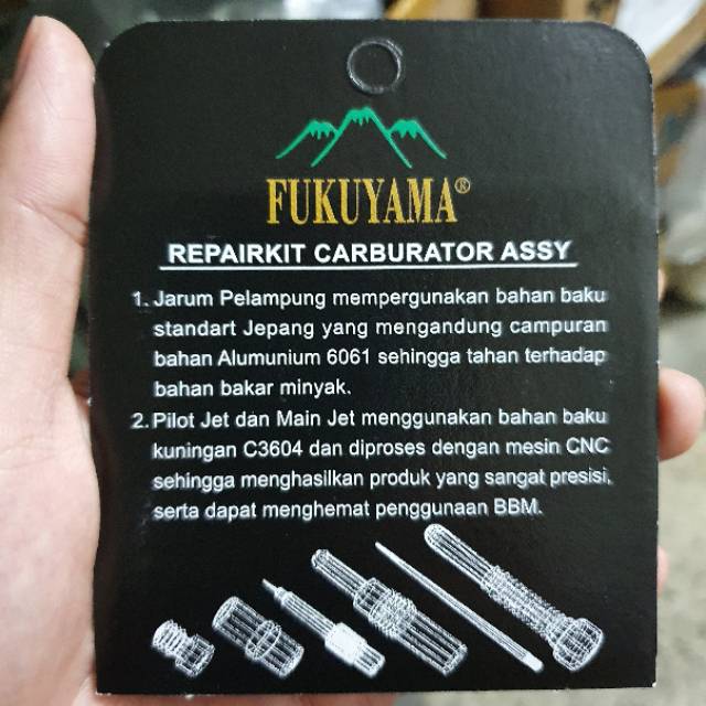 Sunkisscoo Repairkit Carburator Jupiter Z 2003-2009 Fukuyama Repair Kit Carburator Assy Skep Komplit