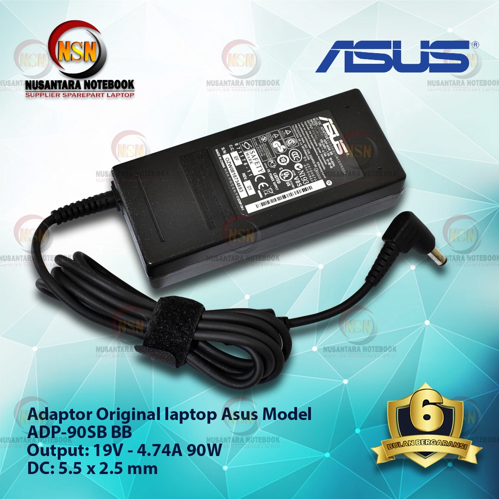 Adaptor Charger Original Asus 19V - 4.74A DC 5.5*2.5 mm for Laptop