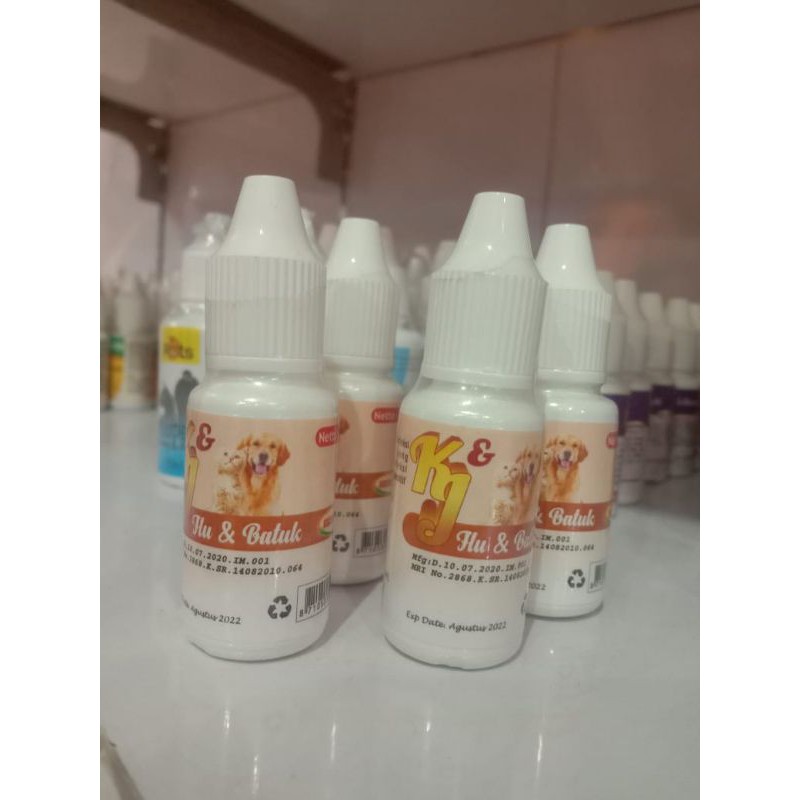 Obat Tetes Untuk kucing dan Dog flu dan Batuk KJ 10ml